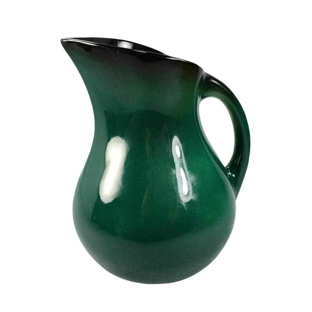 Sascha Brastoff Pitcher Handpainted Art Pottery Abstract Mid Century Modern USA